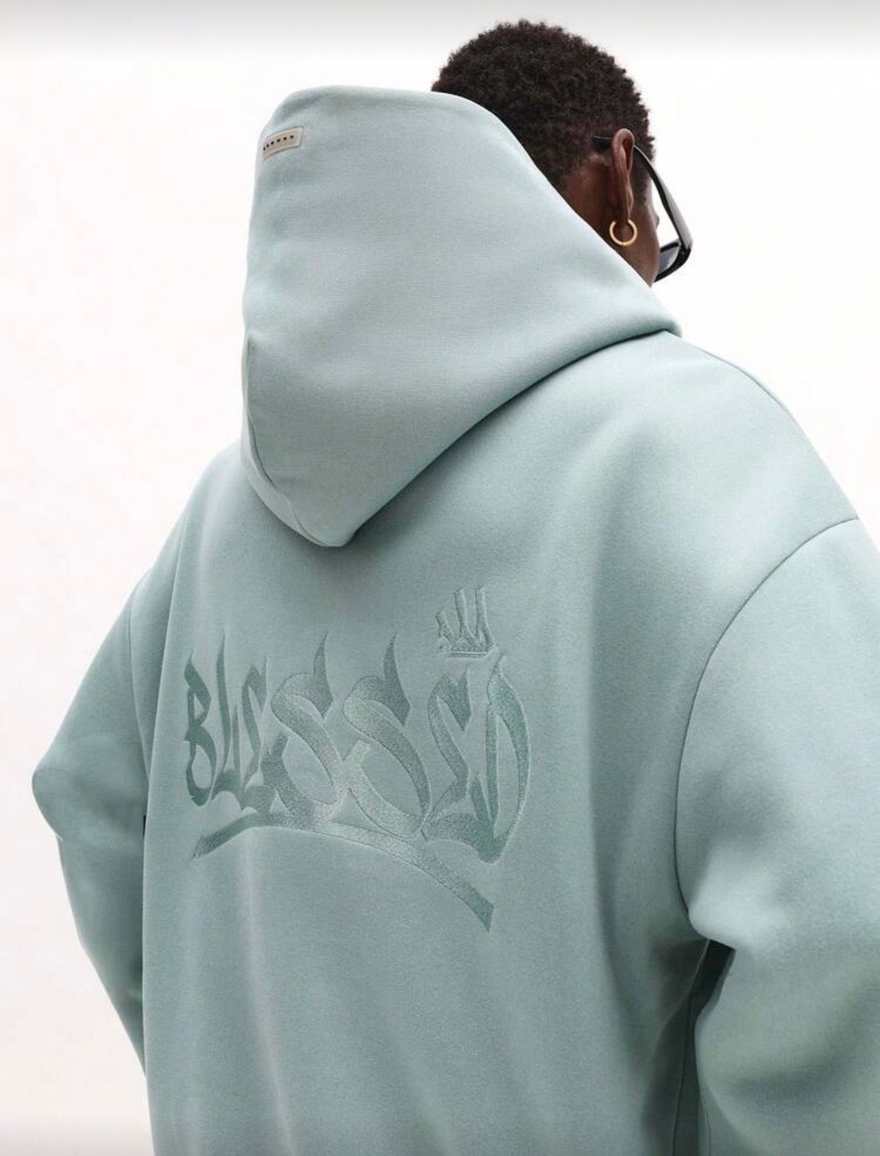 Blue hoodie