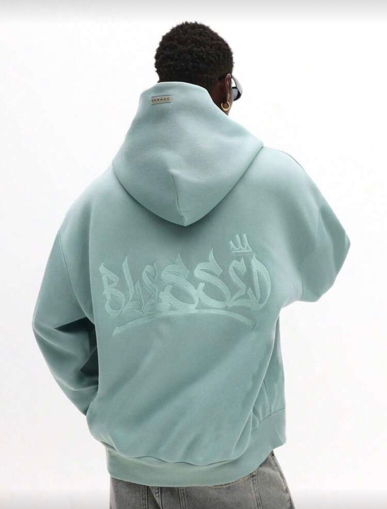 Blue hoodie