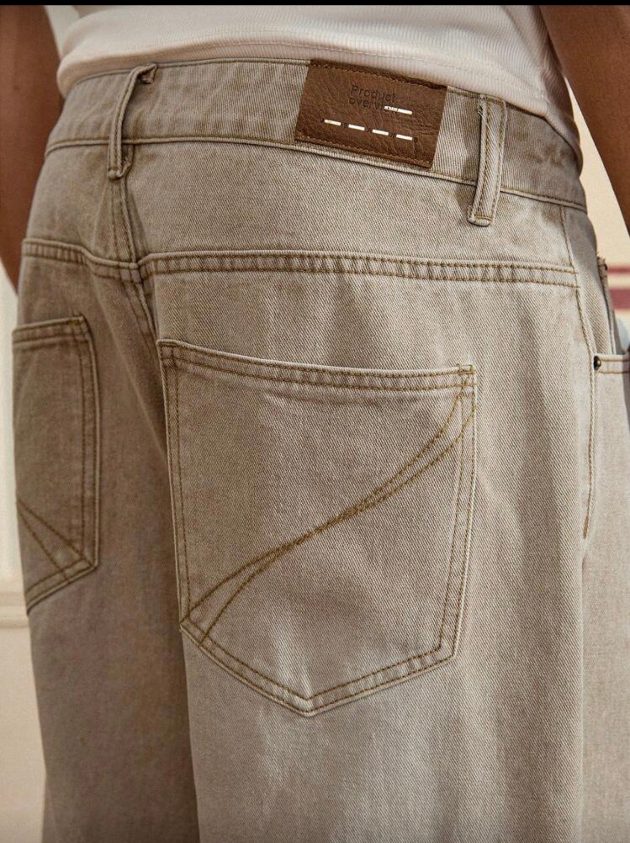Khaki jeans