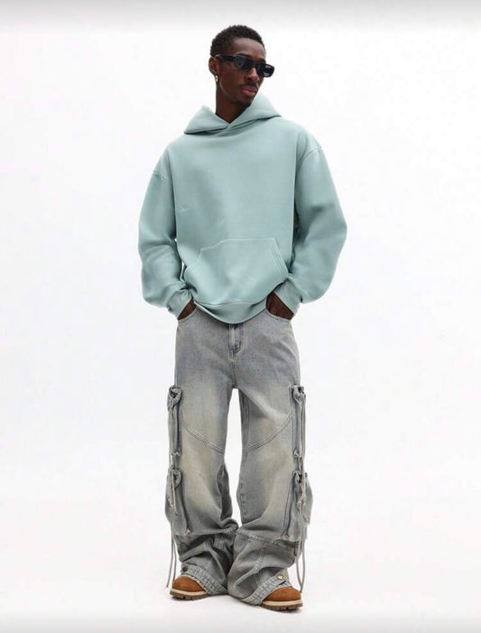 Blue hoodie