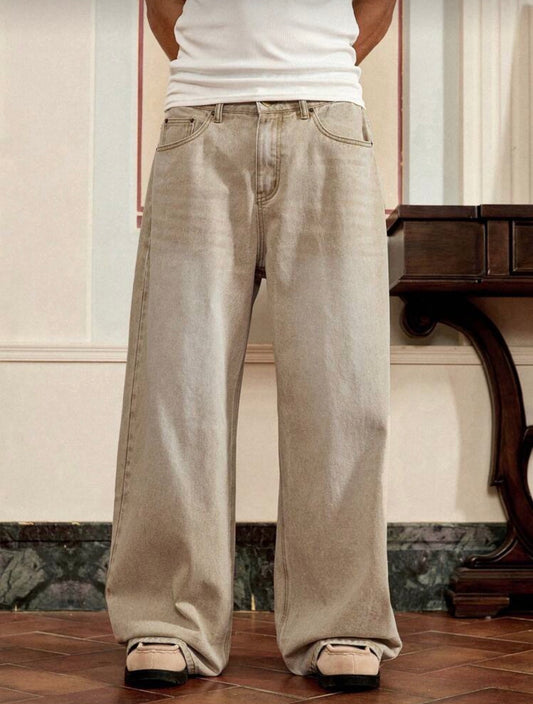 Khaki jeans